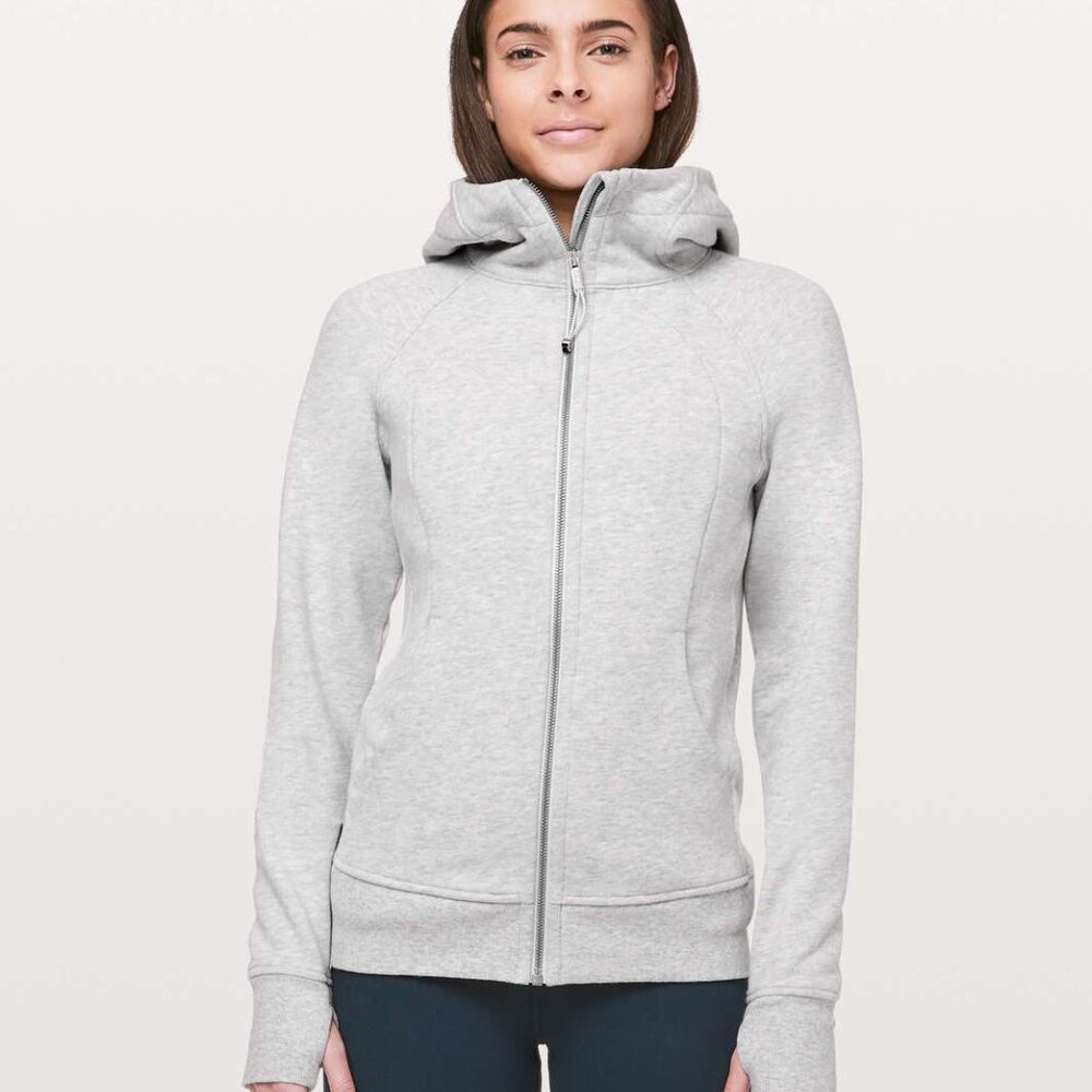 Genuine Lululemon Scuba Hoodie Heather Gray Size 2 Jacket